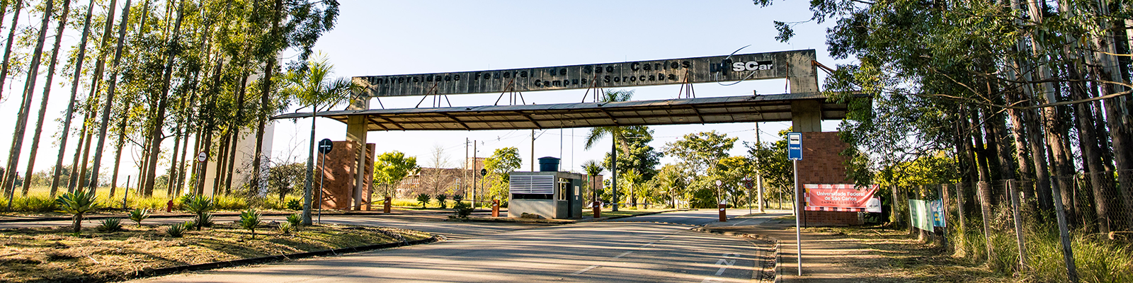 Portal da entrada da UFSCar campus Sorocaba